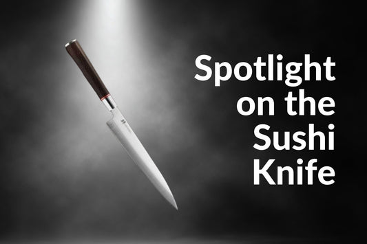 Projecteur sur le couteau à sushi