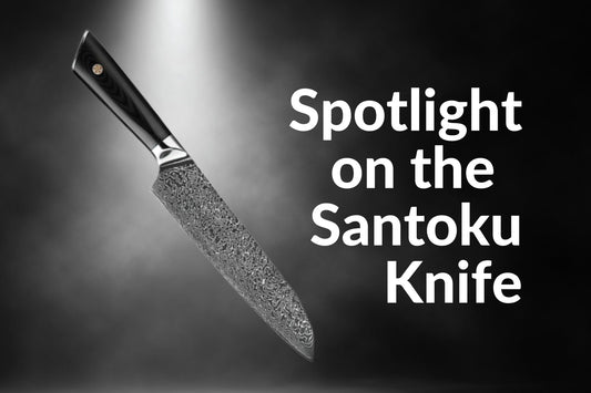Scheinwerfer am Santoku -Messer