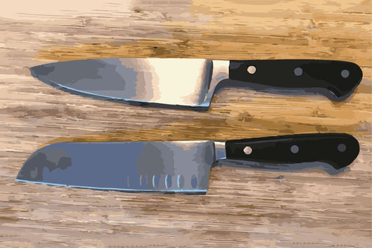 Was ist der Unterschied zwischen einem Kochmesser und Santoku?