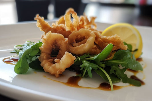 Bagues de calamari frites croustillantes
