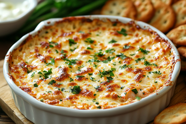 Hot Creamy Crab Dip with Cheese