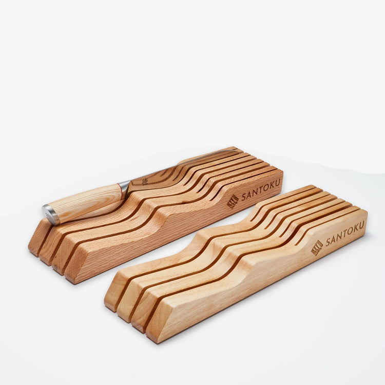 Kitchen Knife Drawer | Tabletop Wooden Organiser