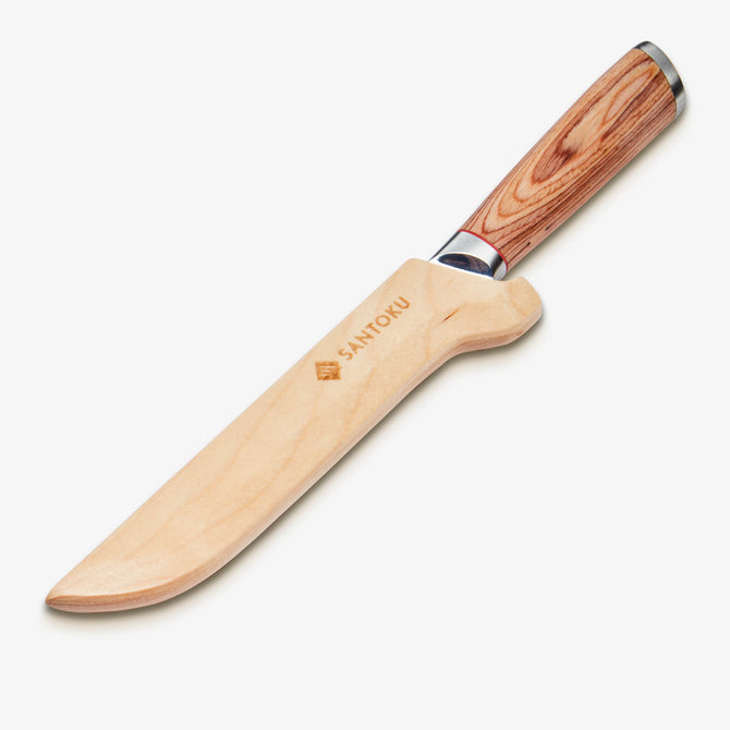 Haruta Couteau à désosser japonais en acier Damas VG10 de 6 pouces avec manche en bois et fourreau