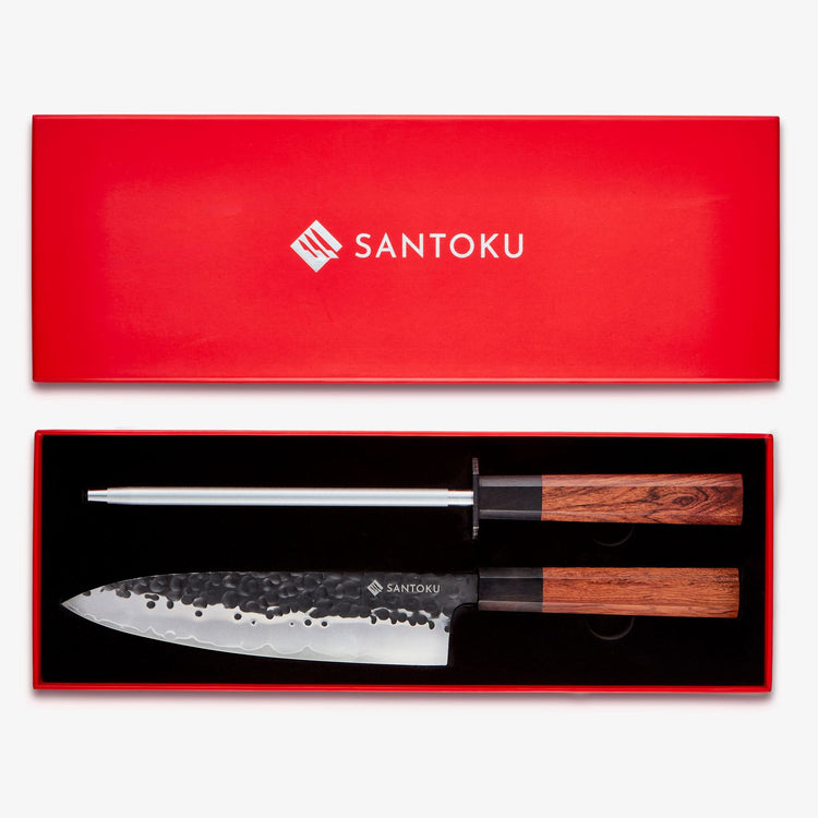 Minato Box-Set Kochmesser- und Stahlset