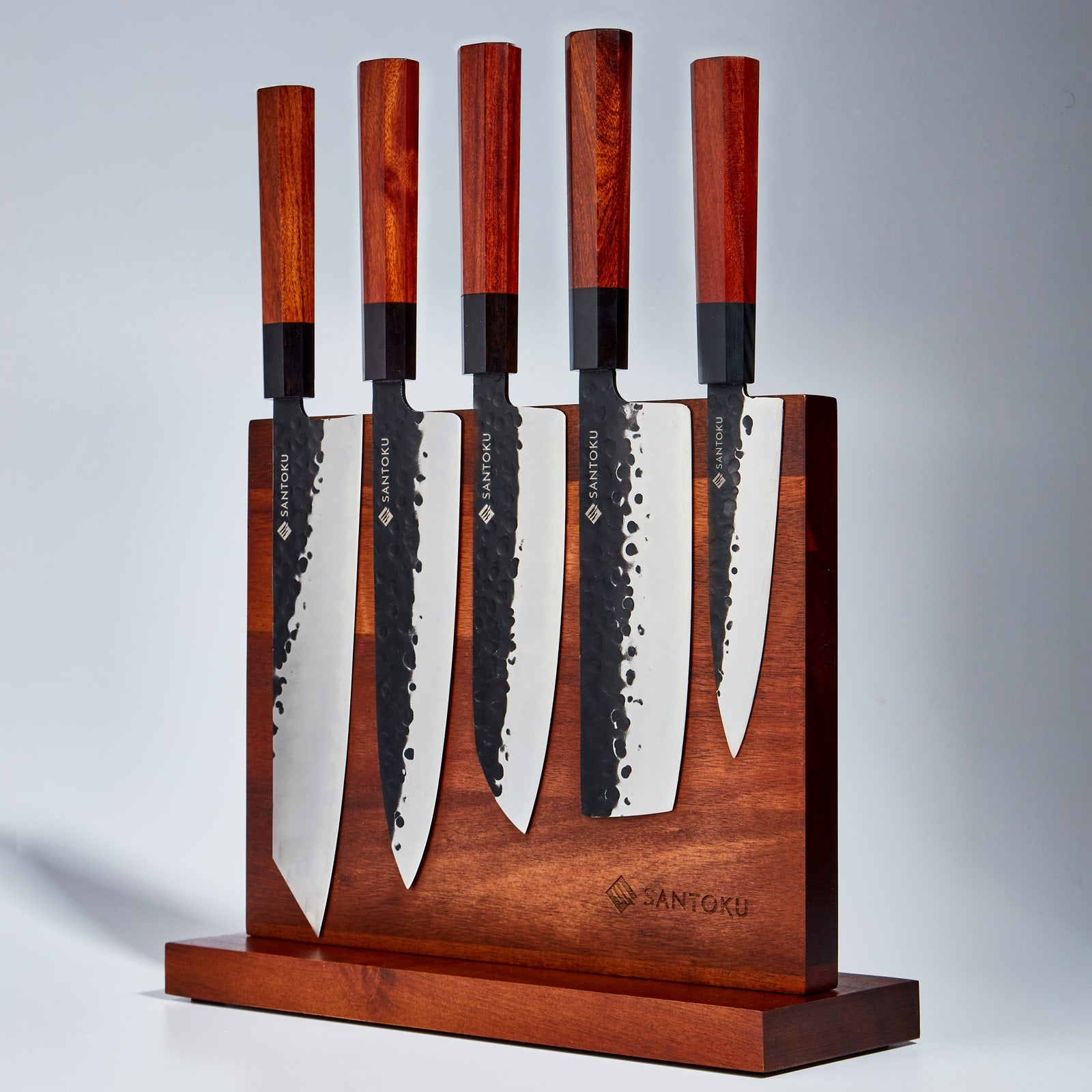 Minato Messer Serie mat Acacia Holz magnetesche Messererhalter